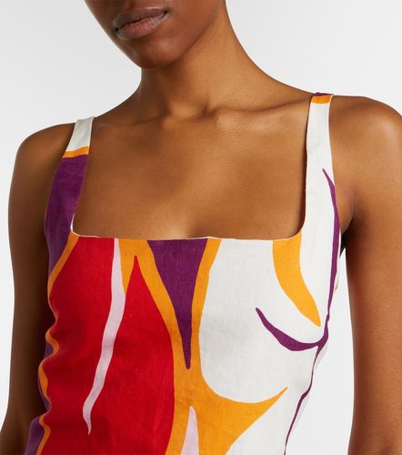 Robe Siela en lin à fleurs - Cala de la Cruz - Modalova