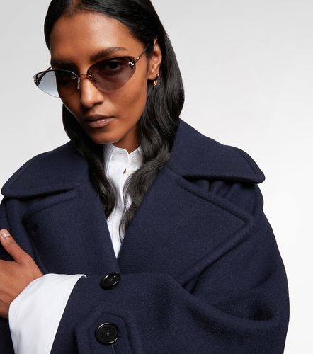 Lunettes de soleil œil-de-chat - Cartier Eyewear Collection - Modalova