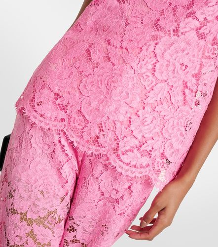 Top en dentelle à imprimé floral - Dolce&Gabbana - Modalova
