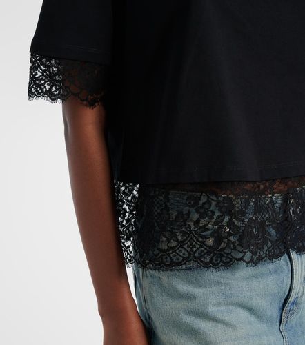 T-shirt en dentelle de coton - McQueen - Modalova