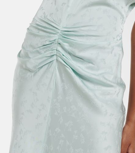 Robe midi froncée en jacquard - Victoria Beckham - Modalova