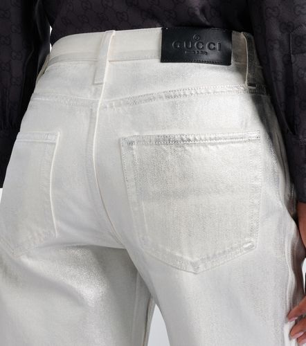 Jean straight à taille mi-haute - Gucci - Modalova