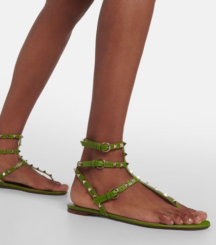 Sandales Rockstud en cuir - Valentino Garavani - Modalova