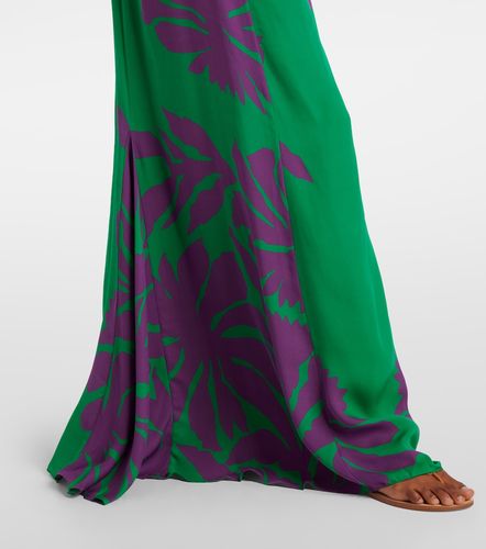 Robe longue imprimée en soie - Johanna Ortiz - Modalova