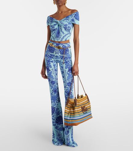 Etro Top court en jersey imprimé - Etro - Modalova
