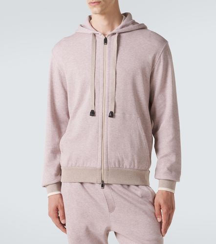 Sweat-shirt en coton mélangé à capuche - Brioni - Modalova