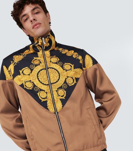 Veste bomber Maschera Baroque en satin - Versace - Modalova