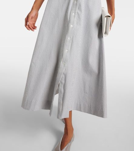 Robe longue Mackey rayée en coton - Veronica Beard - Modalova