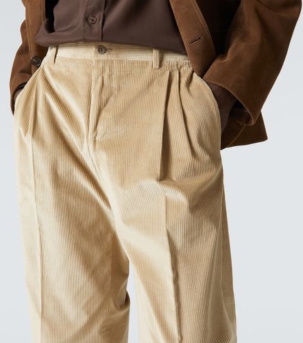 Pantalon droit en velours côtelé de coton - Canali - Modalova