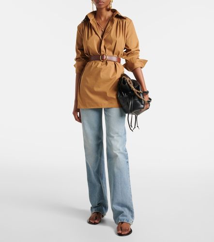 Tongs Cassandra en cuir - Saint Laurent - Modalova