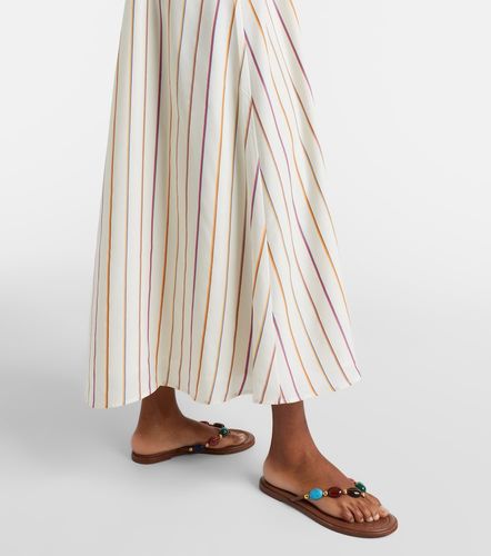 Asceno Robe longue Melfi rayée - Asceno - Modalova