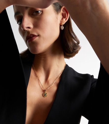 Collier en or 18 ct, émeraudes et diamants - FoundRae - Modalova