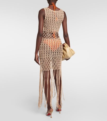 Robe midi en crochet de coton - Anna Kosturova - Modalova