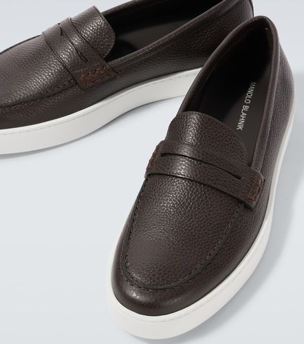 Chaussures bateau Ellis en cuir - Manolo Blahnik - Modalova