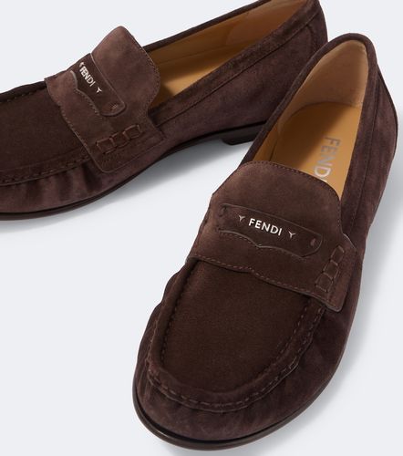 Fendi Mocassins Scrunch en daim - Fendi - Modalova
