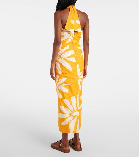 Robe midi imprimée torsadée à découpes - Johanna Ortiz - Modalova