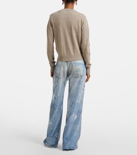 Cardigan Keny Face en laine - Acne Studios - Modalova