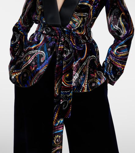 Blazer imprimé en jacquard de velours - Etro - Modalova