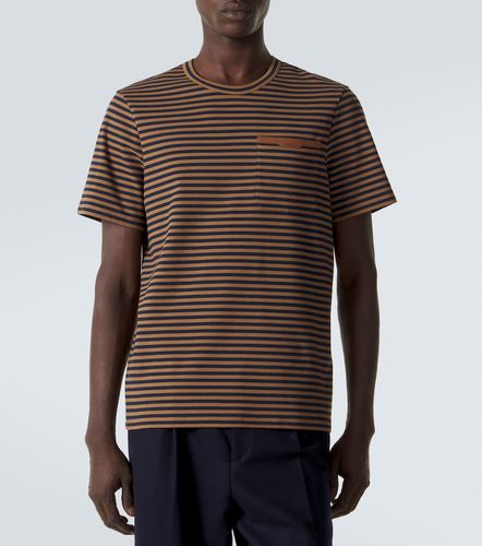 T-shirt en coton mélangé rayé - Moncler - Modalova