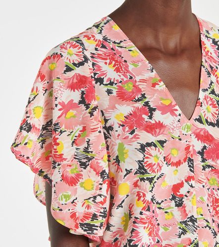 Blouse en crêpe de soie à fleurs - Stella McCartney - Modalova