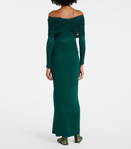 Robe longue Sonora en soie et tulle - Christopher Esber - Modalova