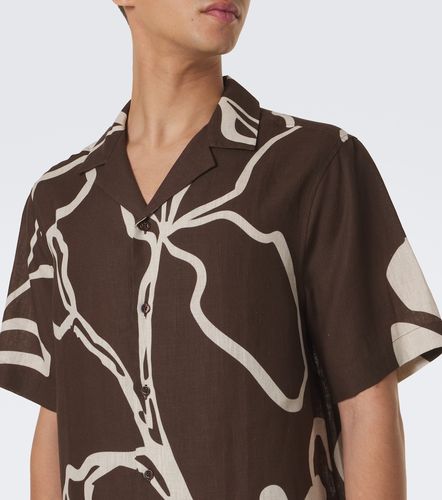 Chemise de bowling en lin à imprimé - Frescobol Carioca - Modalova