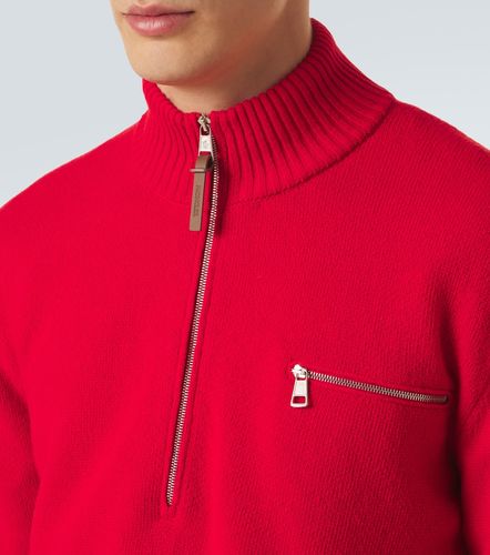 Pull demi-zippé en laine et cachemire - Moncler - Modalova