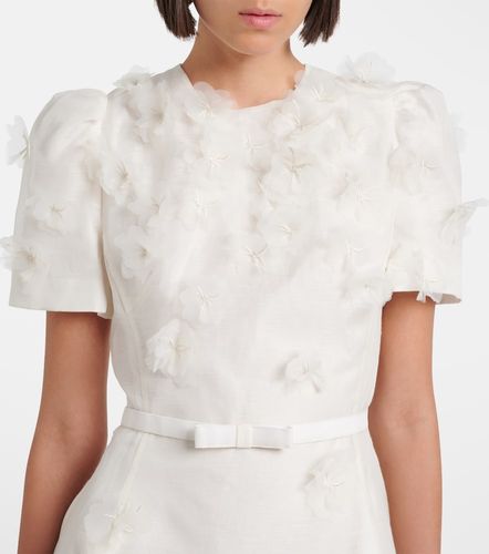 Robe Elyse en lin et soie à appliqués - Leo Lin - Modalova