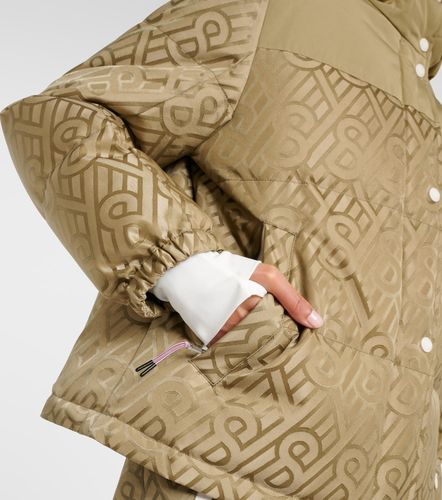 Veste doudoune en shearling à logo - Yves Salomon - Modalova