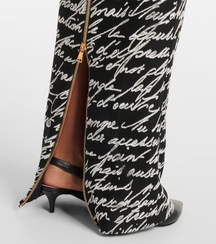Robe longue Love Letter en jacquard - Balmain - Modalova