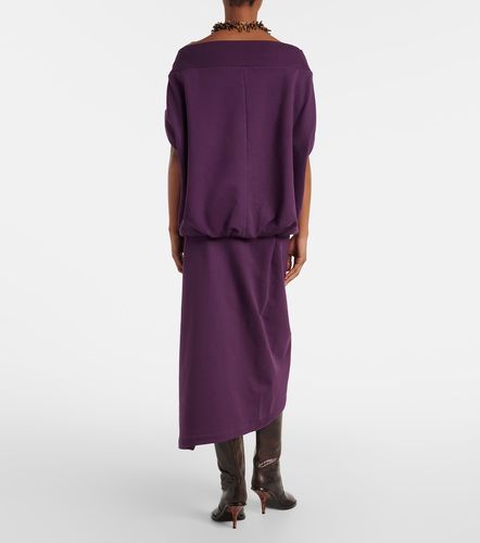 Jupe midi en jersey de coton - Dries Van Noten - Modalova