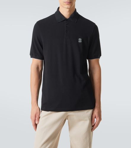 Polo en coton à logo - Brunello Cucinelli - Modalova