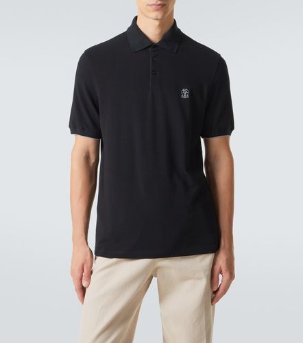 Polo en coton à logo - Brunello Cucinelli - Modalova