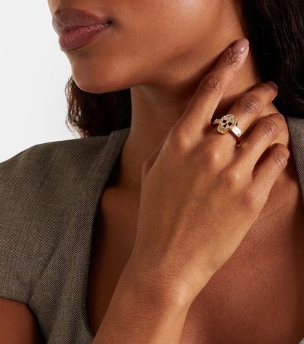 McQueen Bague Skull à cristaux - McQueen - Modalova