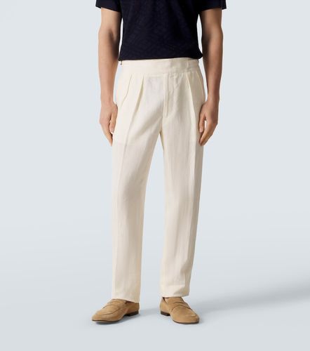 Rubinacci Pantalon tapered en lin - Rubinacci - Modalova