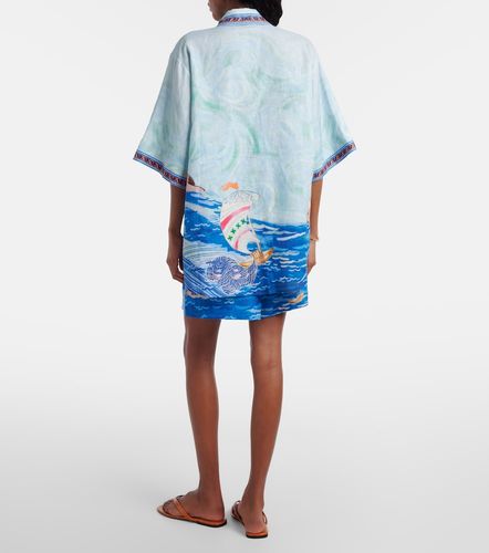 Alémais Short imprimé en lin - Alemais - Modalova