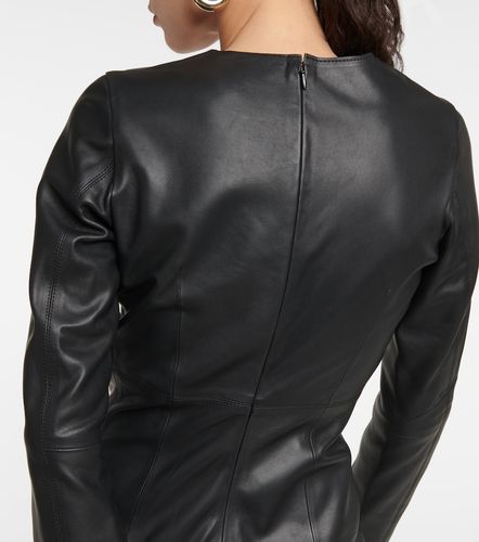 Toteme Robe midi en cuir - Toteme - Modalova