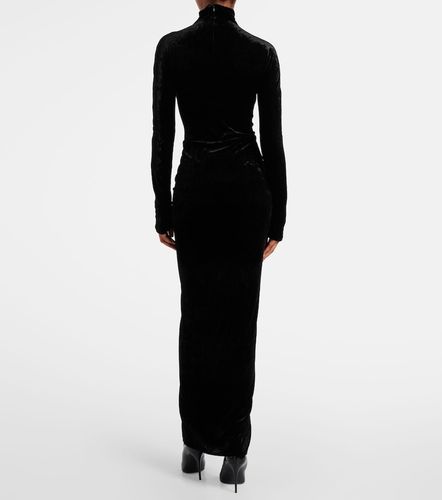 Alaïa Robe midi en velours - Alaia - Modalova