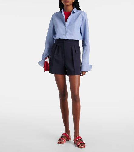 Mules Tituba en raphia et cuir - Manolo Blahnik - Modalova