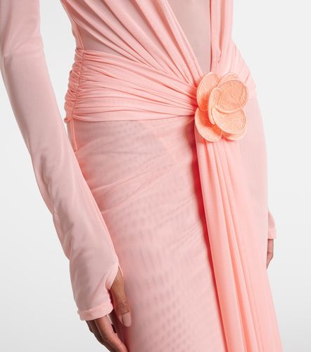 David Koma Robe longue en résille - David Koma - Modalova
