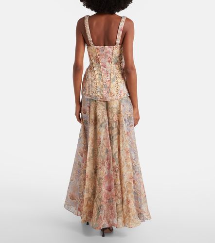 Robe longue Rebellion en lin à fleurs - Zimmermann - Modalova