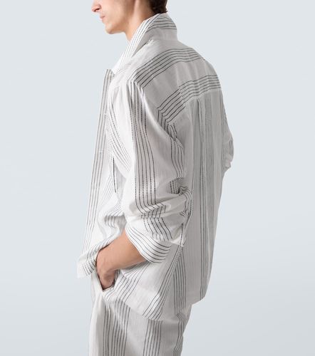 Surchemise Textured Striped en coton - Commas - Modalova