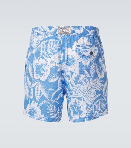 Short de bain en lin à fleurs - Polo Ralph Lauren - Modalova