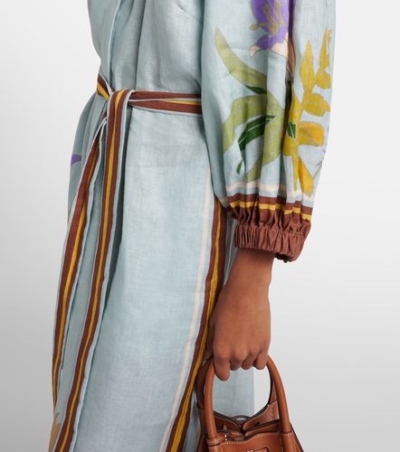 Alémais Robe chemise en lin à fleurs - Alemais - Modalova