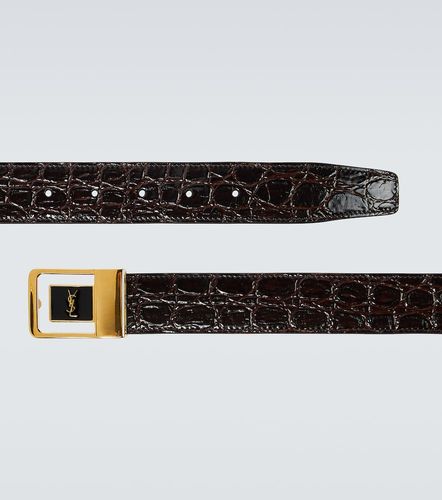 Ceinture La 66 en cuir embossé - Saint Laurent - Modalova