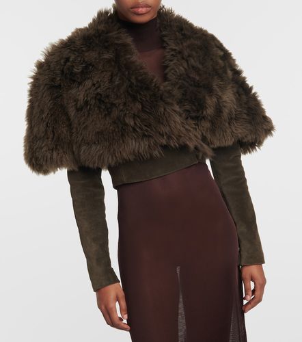 Alaïa Veste courte en shearling et daim - Alaia - Modalova
