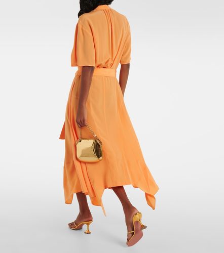 Robe midi Iconic en crêpe de Chine de soie - Stella McCartney - Modalova