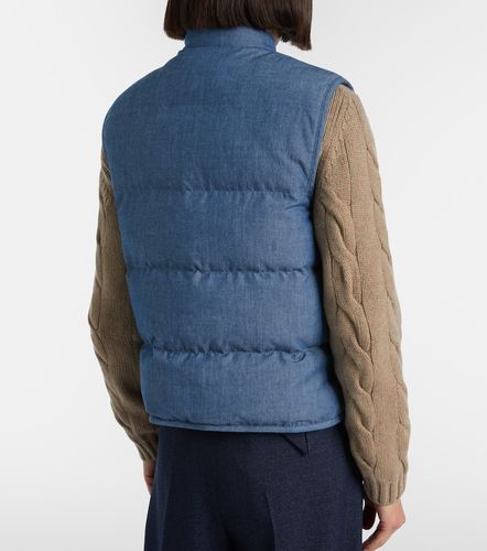 Veste matelassée Kris en chambray de coton - Loro Piana - Modalova