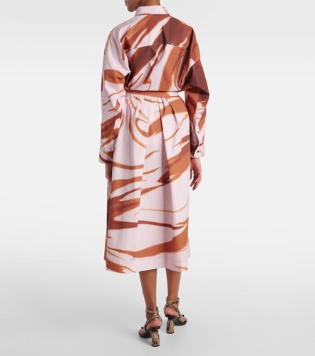 Jupe midi imprimée en coton - Dries Van Noten - Modalova