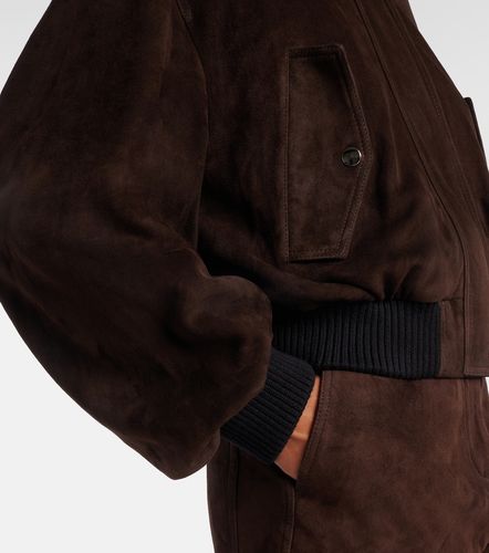 Veste bomber Briar en daim - Nour Hammour - Modalova